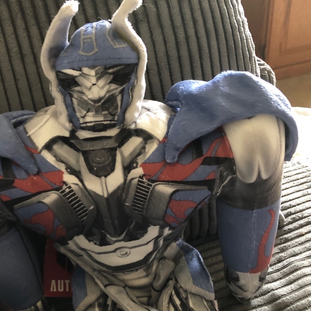 Transformers Optimus Prime Plush Toy in Blue, Red, White